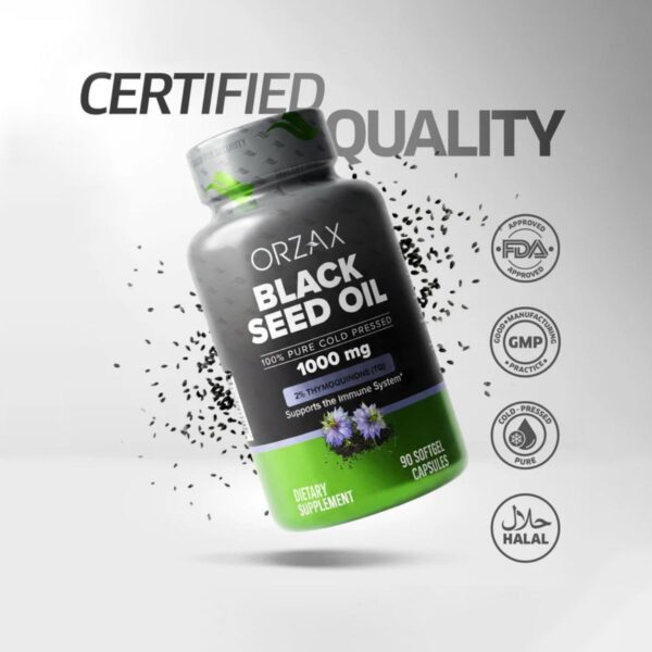 Black Seed Oil 1000mg N90 (capsule moi) - imagine 4