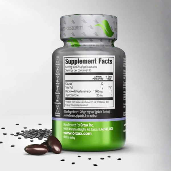 Black Seed Oil 500mg N60 (capsule moi) - imagine 2