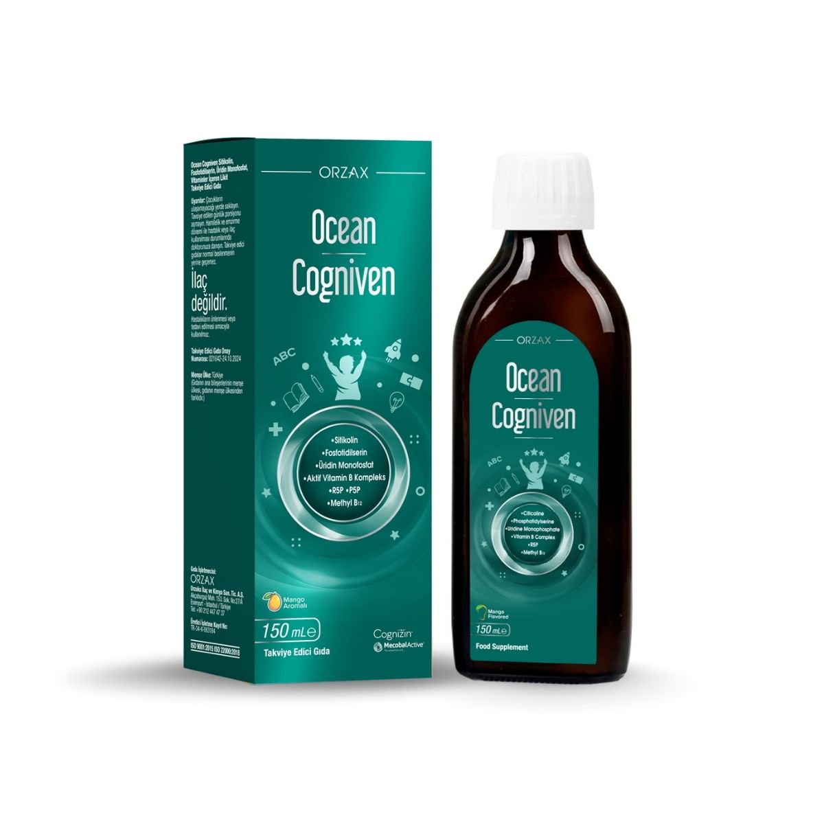 Bioslo_Cogniven-Sirop-1-1200x1200 Ocean Cogniven (Complex de Vit. B, R5P, Metil B12) sirop 150 ml - imagine 1